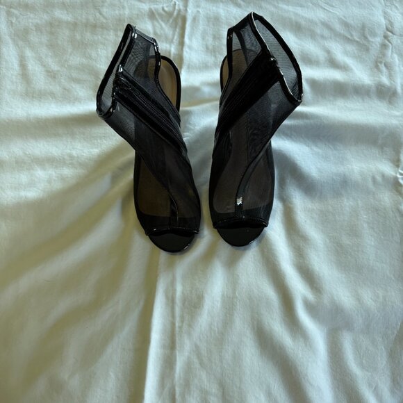 Black Mesh Heels - Picture 3 of 3